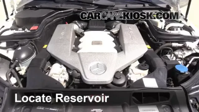 2010 Mercedes-Benz C63 AMG 6.3L V8 Liquide essuie-glace Ajouter du liquide